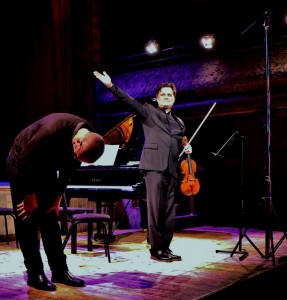 Below, saluting the composer! With David Lancaster 14 2 16