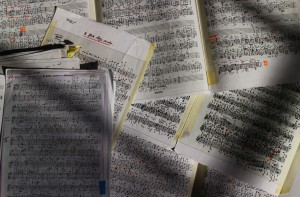 Some of the scores for the Tartini Cycle on my floor 10 4 16