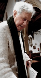 David Matthews at our recording session. St John the Baptist, Aldbury. 2 2 15