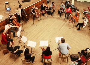 Deepin conversation with my wonderful Longbow friends, Rehearsing Ireland, Clarke, Gorton. Maison Dieu, Dover 20 May