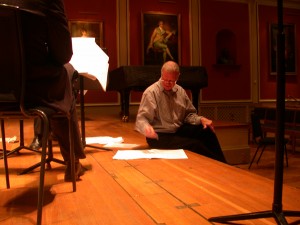 Jermey Dale Roberts at work on 'Croquis'. November 2008