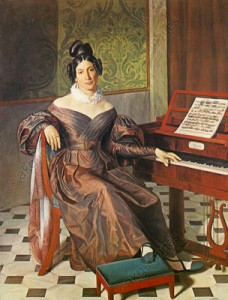 zu Rossini: Isabella Colbran / Gemaelde - re Rossini: Isabella Colbran / Painting - Rossini, Gioacchino , compositeur italie