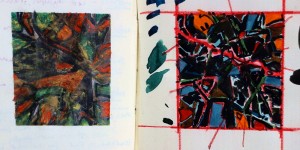 Working it out. Notebook, Forest Floor. 8-9th October 2013