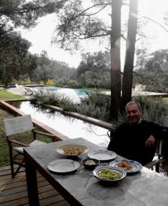 Perfect lunch at the Olive Grove, with Garo Keheyan