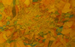 Autumn morning. Plane trees, Bartok, light rain 