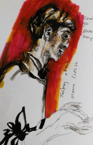 Talking about his work. 30 10 15