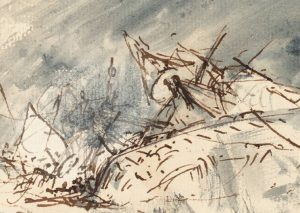 Study for 'The Shipwreck' circa 1805 Joseph Mallord William Turner 1775-1851 Accepted by the nation as part of the Turner Bequest 1856