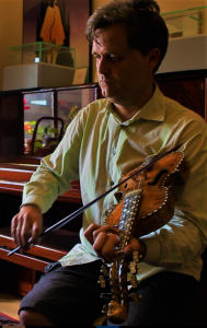 Playing the violin. 8th August 2016 Schubert Club St Paul MN