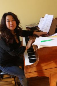 Ay Uoung in her studio at Peabody. 15 11 19